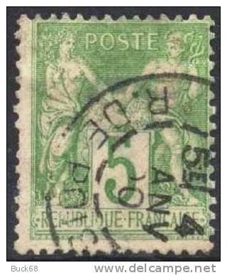 FRANCE 106 (o) Type Sage II (U Sous B) #3 - 1898-1900 Sage (Type III)