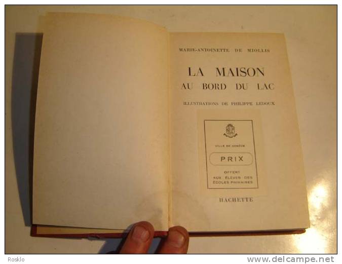 LIVRE BIBLIOTHEQUE ROSE / 1954 / LA MAISON AU BORD DU LAC DE M . A  DE MOILLES  / TRES BEL ETAT - Bibliotheque Rose