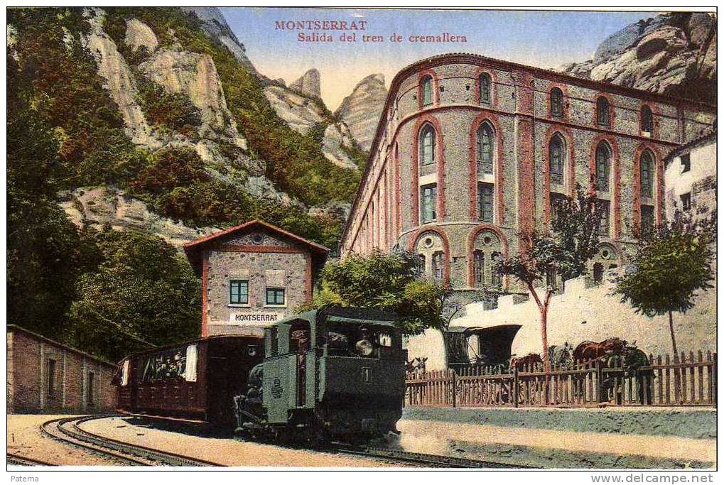 3757   Postal Monistrol ( Barcelona) 1912, Post Card - Covers & Documents
