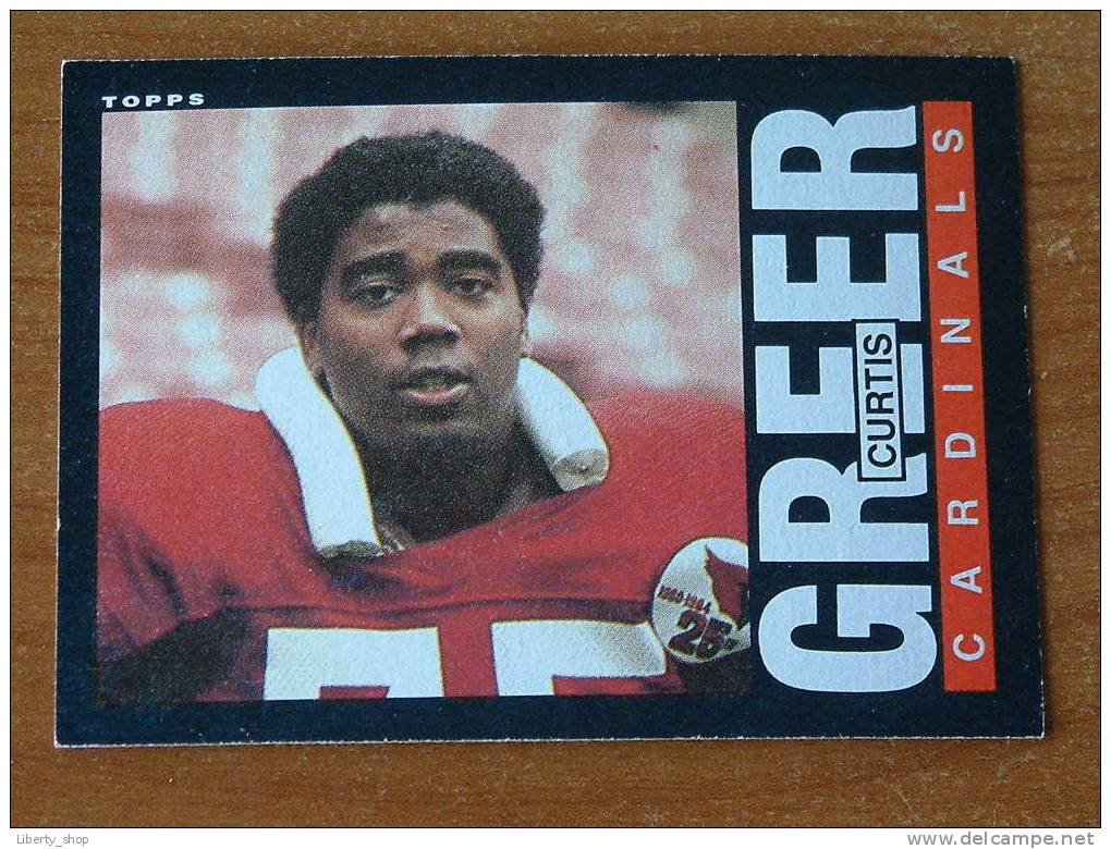 CURTIS GREER / CARDINALS ( 141 ) ! - 1980-1989