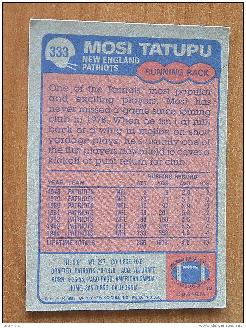 MOSI TATUPU / PATRIOTS ( 333 ) ! - 1980-1989