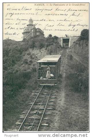 Belgique:NAMUR: Le Funiculaire Et Le Grand-Hôtel.1902. - Funicular Railway