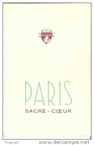 FRANCE:1952:PARIS.SACRE-C OEUR.Carte   En RELIEF.Plusieurs Plans. - Mechanical