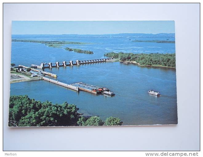 US-Wisconsin - Mississippi - La Crosse -Lock And Dam Cca 1960's   VF    D51247 - Autres & Non Classés