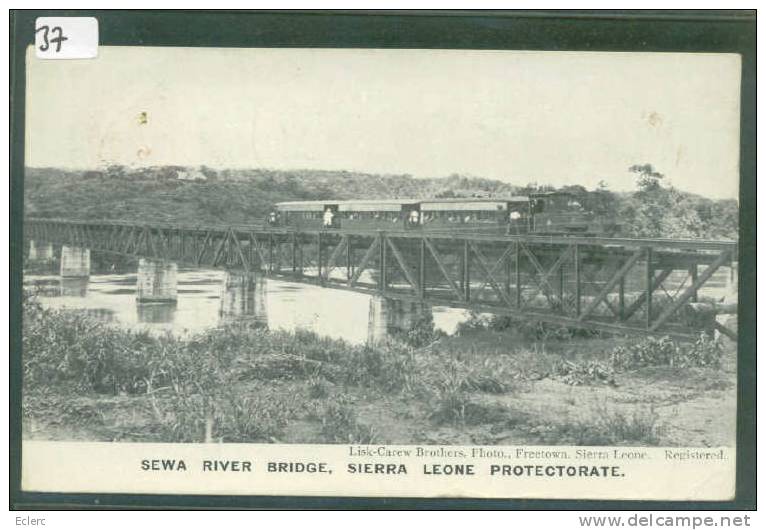 SIERRA LEONE - SEWA RIVER BRIDGE - TRAIN  - B  ( 2 PETITS PLIS D´ANGLE ) - Sierra Leona