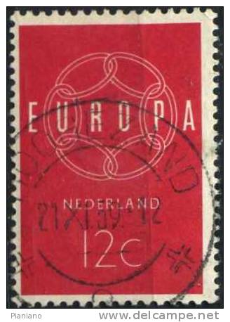 PIA - PAY BAS - 1959 : Europa. - (Yv 708-09) - Usados