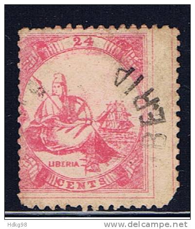 LB+ Liberia 1880 Mi 14 Allegorie - Liberia