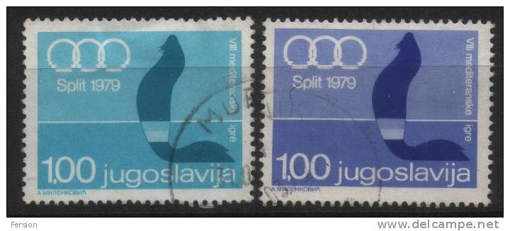 Seal Mascot 1979 SPORT - Yugoslavia Jugoslawien Yougoslavie - 8th Mediterranean Games Split Croatia - Service