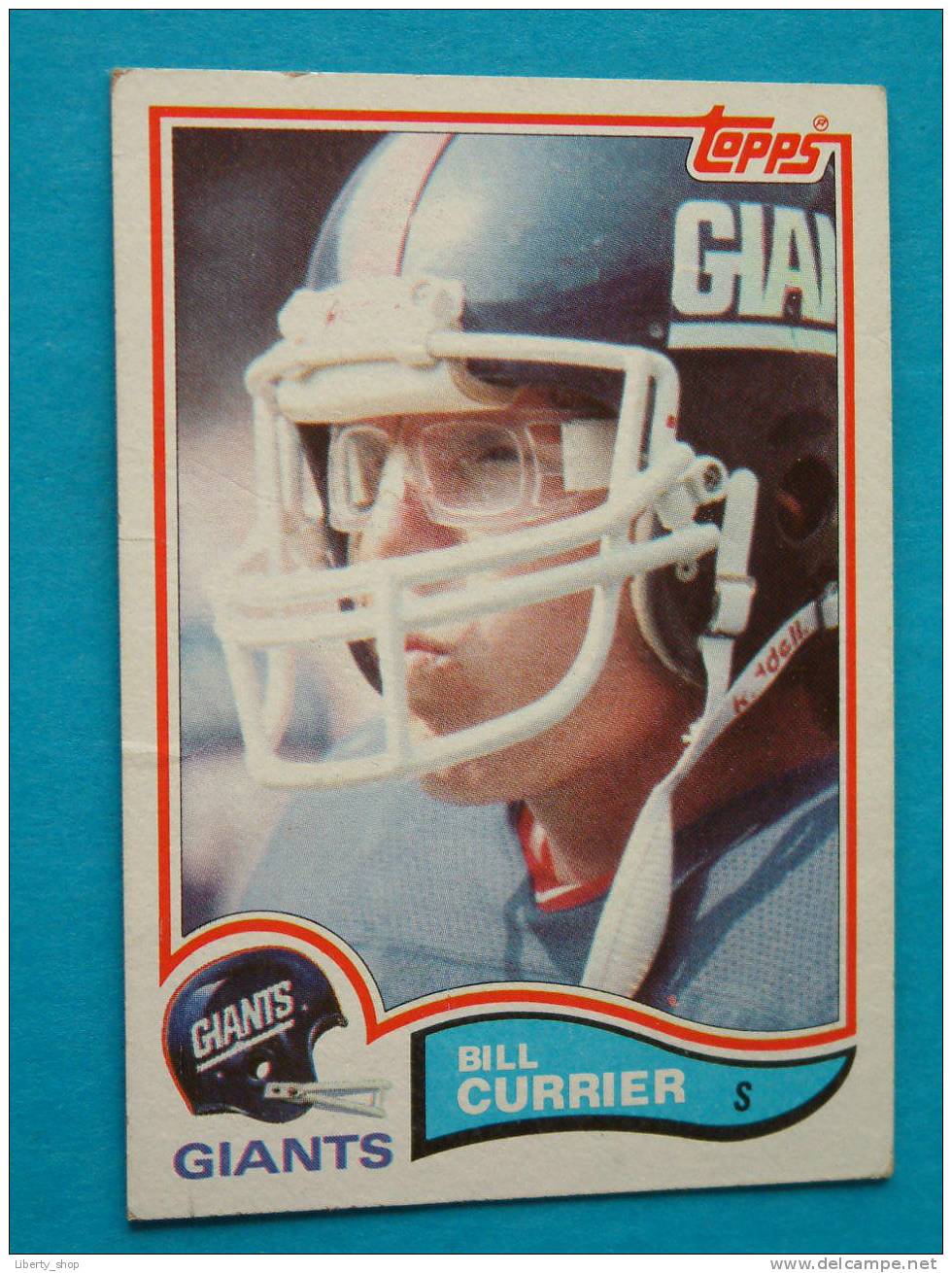 BILL CURRIER / GIANTS - S ( 419 ) ! - 1980-1989