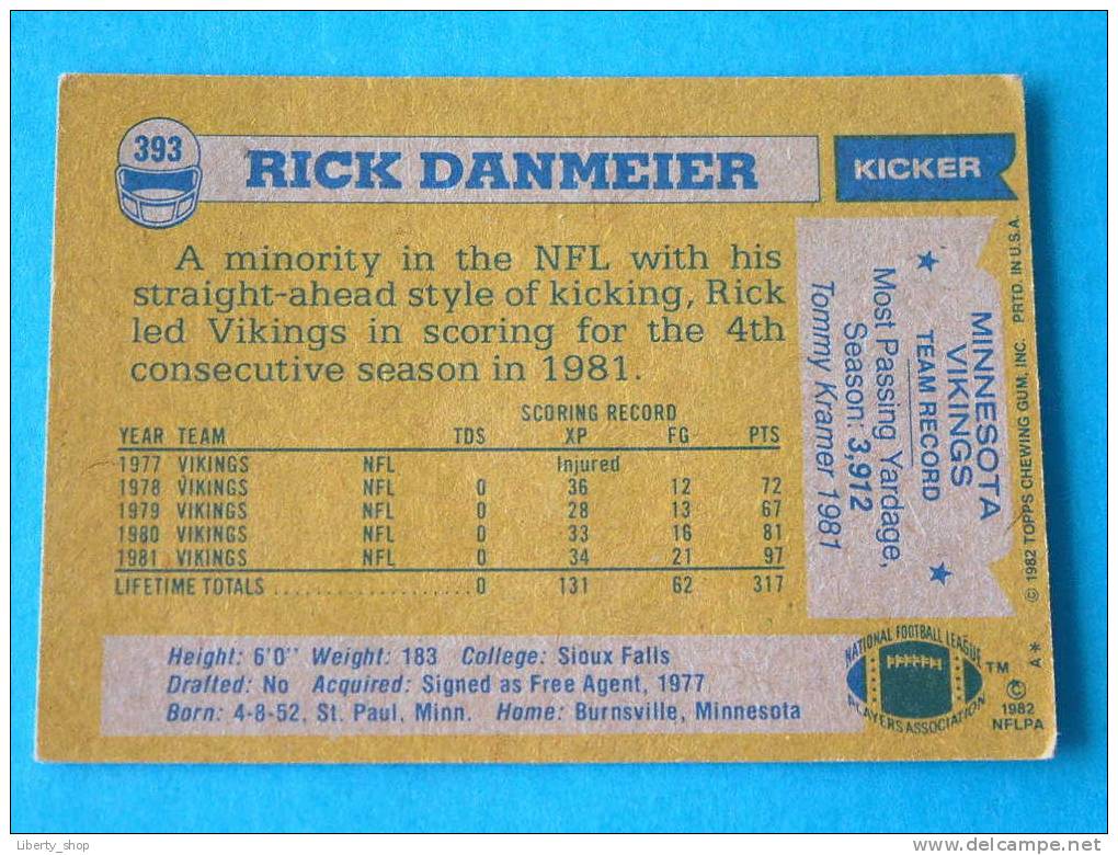 RICK DANMEIER / VIKINGS - K ( 393 ) ! - 1980-1989