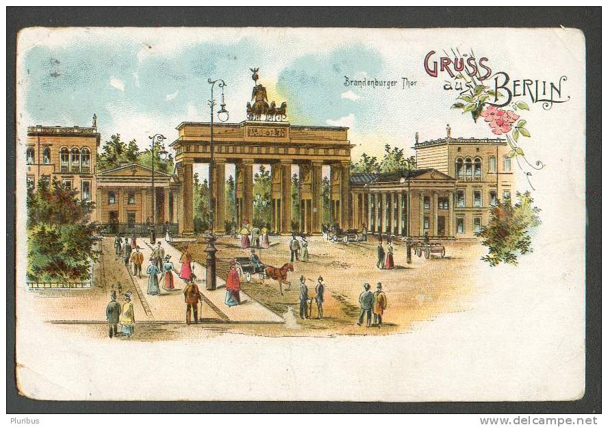 GERMANY , Gruss Aus Berlin, STREET VIEW BRANDENBURGER THOR - Brandenburger Door