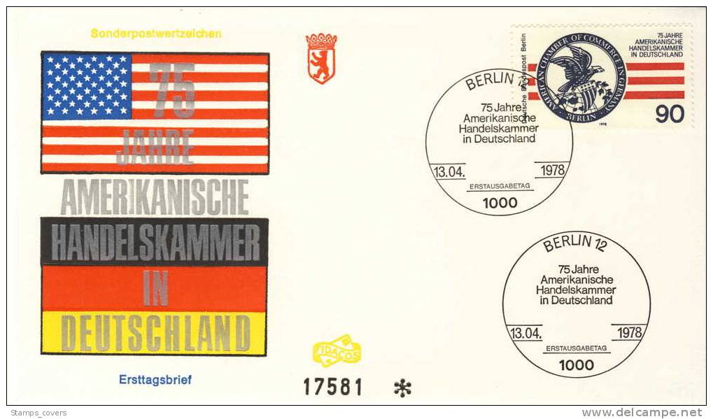 BERLIN FDC MICHEL 562 USA BUSINESS - Other & Unclassified