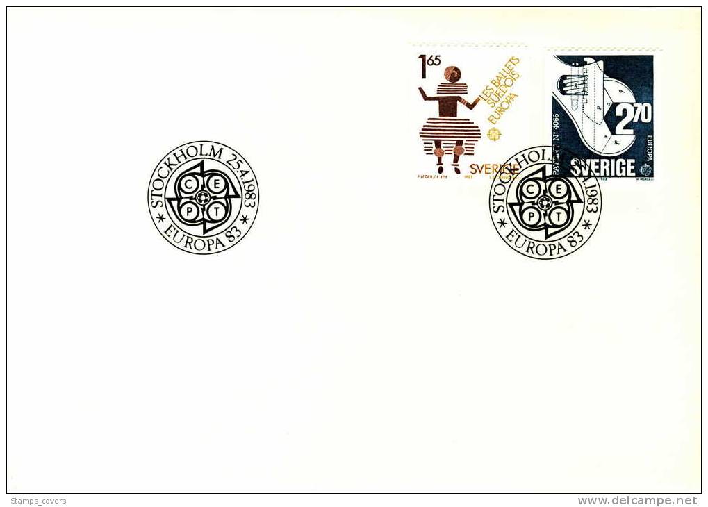 SWEDEN FDC MICHEL 1237/38 EUROPA 1983 - 1983