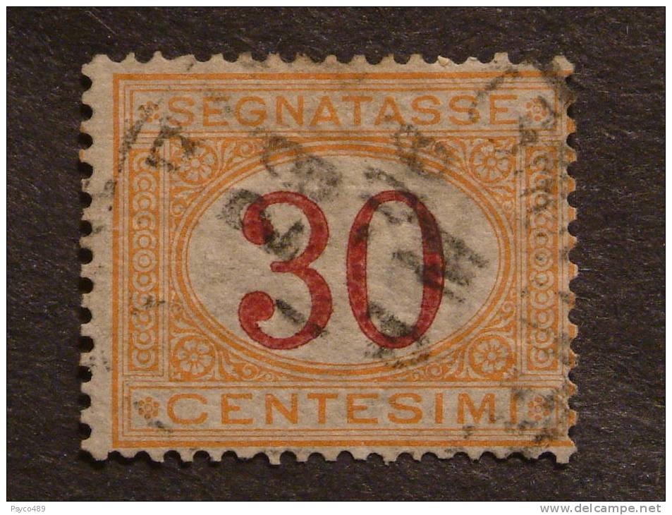 ITALIA Regno -1890-94- "Segnatasse" C. 30 US° (descrizione) - Taxe