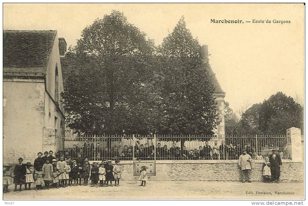 MARCHENOIR - Ecolé De Garçons - Groupe D'Enfants - Non Circulé, Parfait état - Marchenoir