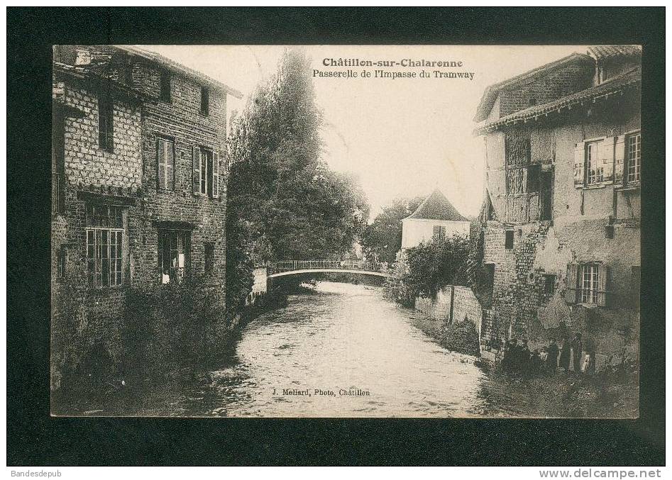 Chatillon Sur Chalaronne (01) - Passerelle De L' Impasse Du Tramway ( J. Mollard ) - Châtillon-sur-Chalaronne