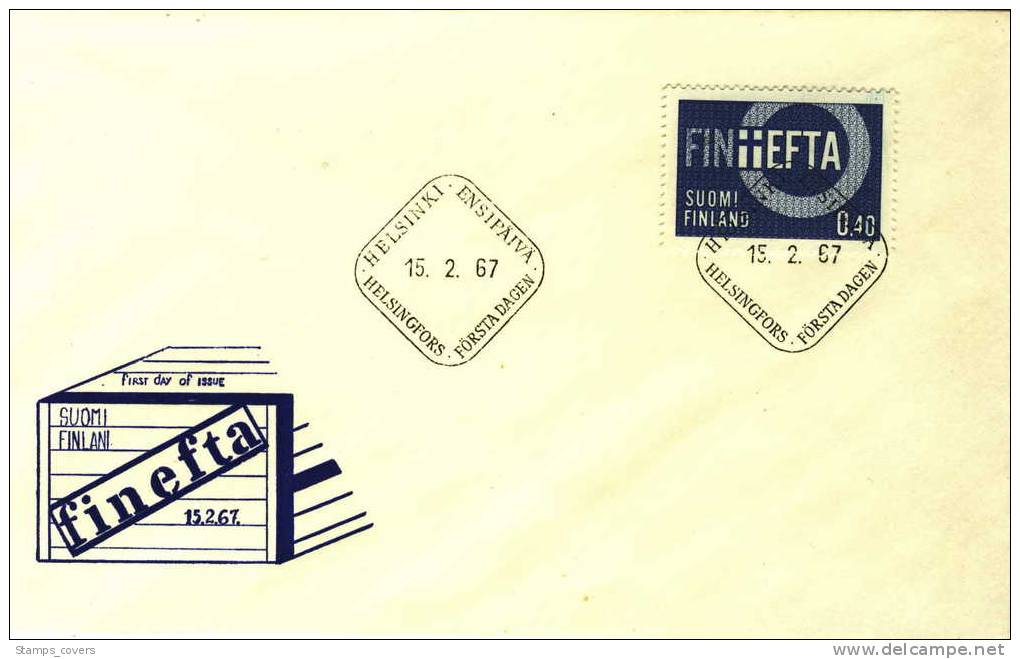 FINLAND FDC MICHEL 619 EFTA 1967 - 1967