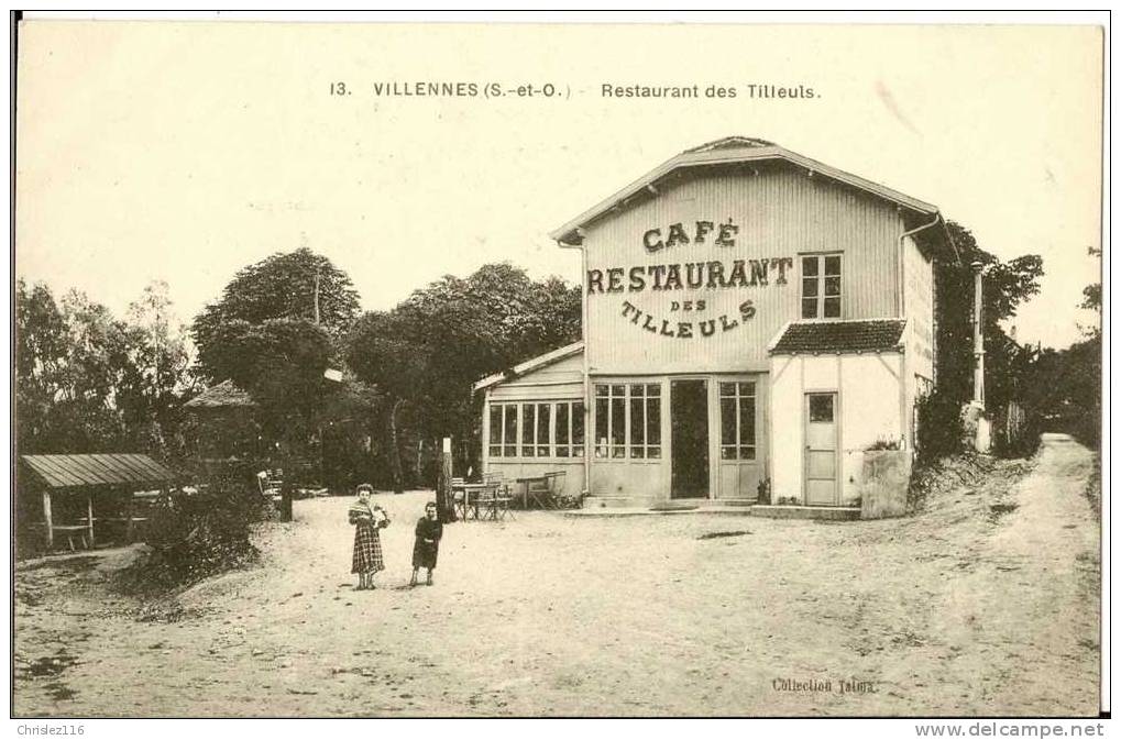 78 VILENNES Restaurant Des Tilleuls  Superbe - Villennes-sur-Seine