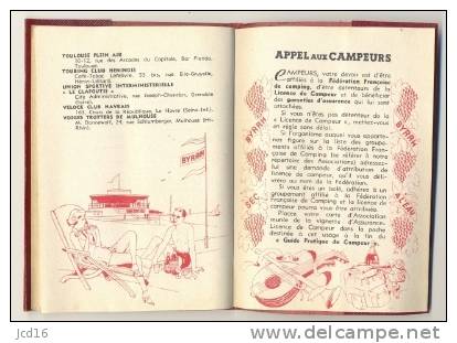 GUIDE DU CAMPEUR Publicitaire BYRRH Année 1951 Neuf - Alcohols