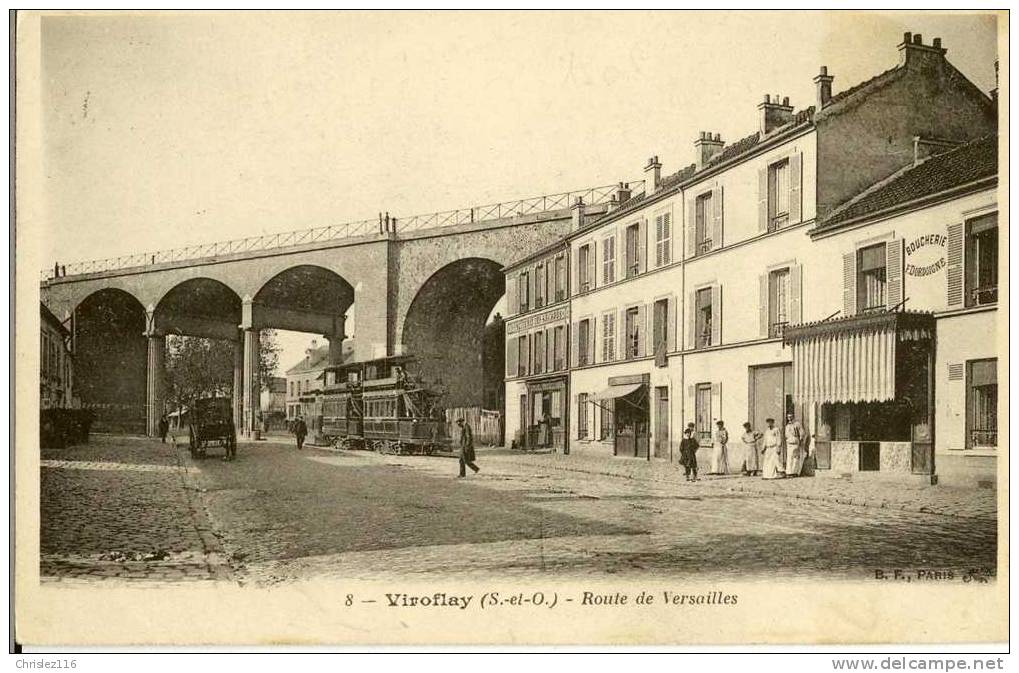 78 VIROFLAY Route De Versailles Avec Tramway  TOP - Viroflay