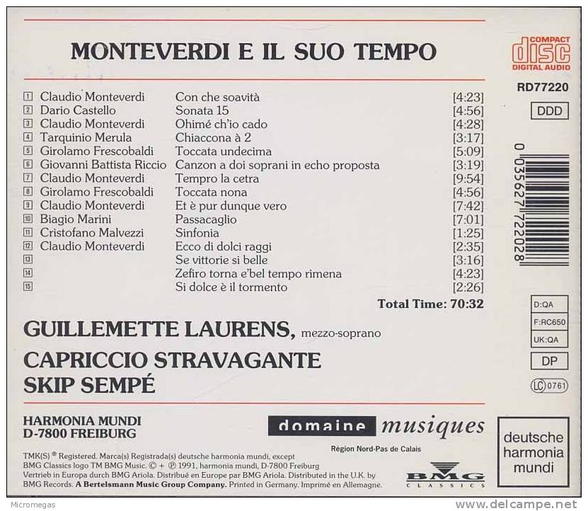 Monteverdi E Il Suo Tempo, Guillemette Laurens, Skip Sempé - Klassik