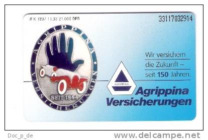 Germany  - Agrippina Versicherung - Insurance - K1897 11/93 - Mint - K-Series: Kundenserie