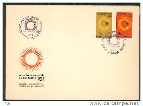 Portugal & FDC International Years Of The Quiet Sun, Lisbon, 1964 (937) - Astronomy