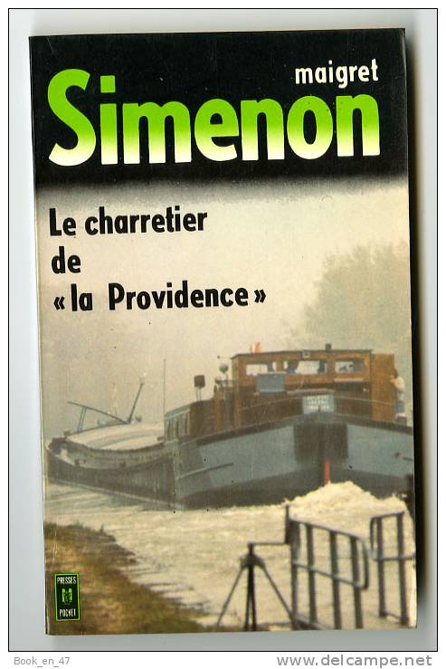 {03984} Simenon ."le Charretier De "la Providence""  Presses Pocket N°1338. 1979.   " En Baisse " - Simenon