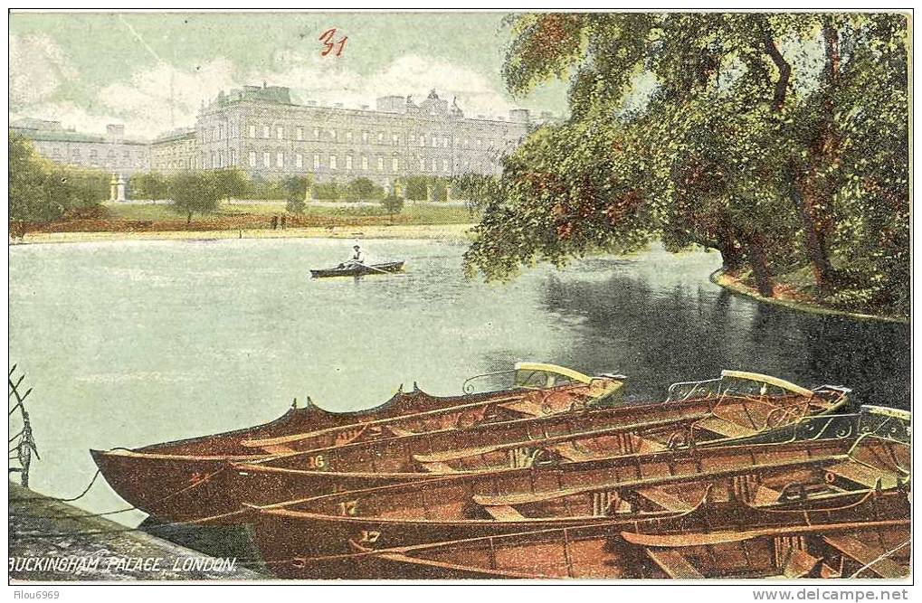 TRES RARE CARTE POSTALE  LONDRE     BUCKINGHAM PALACE - Buckingham Palace