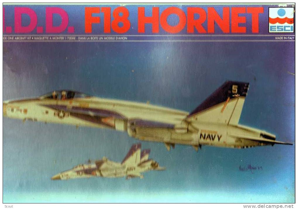 ESCI - M.D.D. F18 HORNET  - SCALA 1/72 - ANNI ´80 - Vliegtuigen