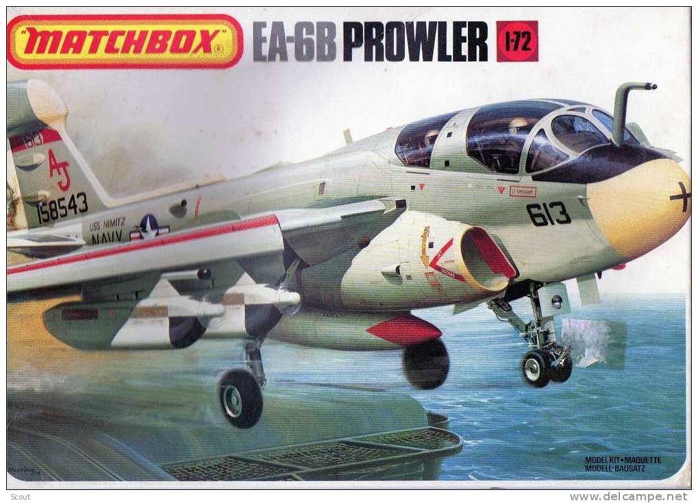 MATCHBOX - EA-6B PROWLER - SENZA DECALCOMANIE - SCALA 1/72 - ANNI ´80 - Aviones