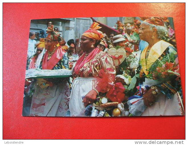 CPSM-DOM-GUADELOUPE-POINTE A PITRE-FÊTE DES CUISINIERES-CARTE EN BON ETAT - Pointe A Pitre