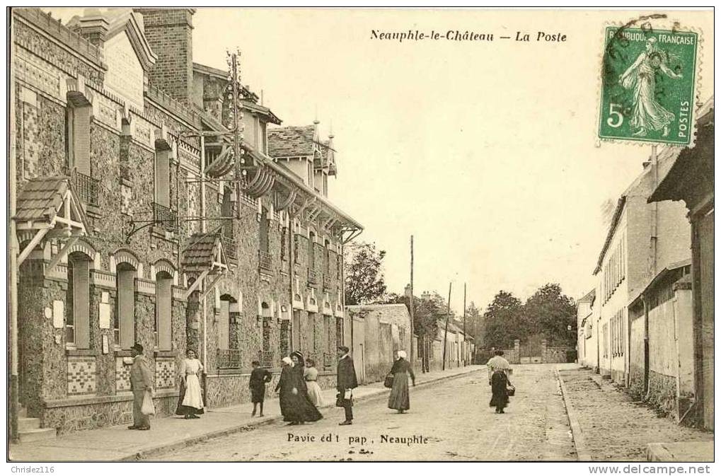78 NEAUPHLE LE CHATEAU La Poste  TOP  1910 - Neauphle Le Chateau