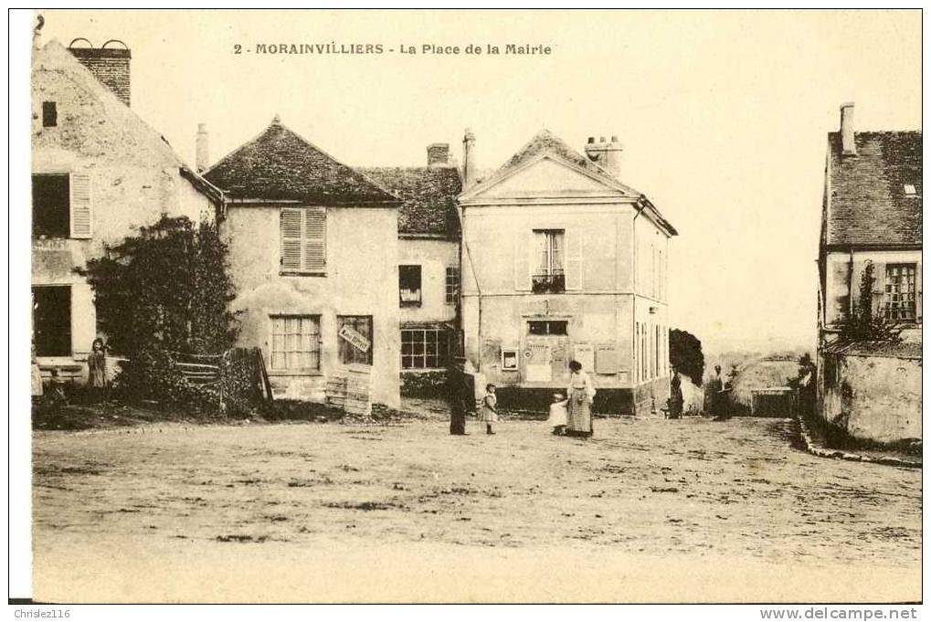 78 MORAINVILLIERS Place De La Mairie  Superbe  1904 - Morainvilliers