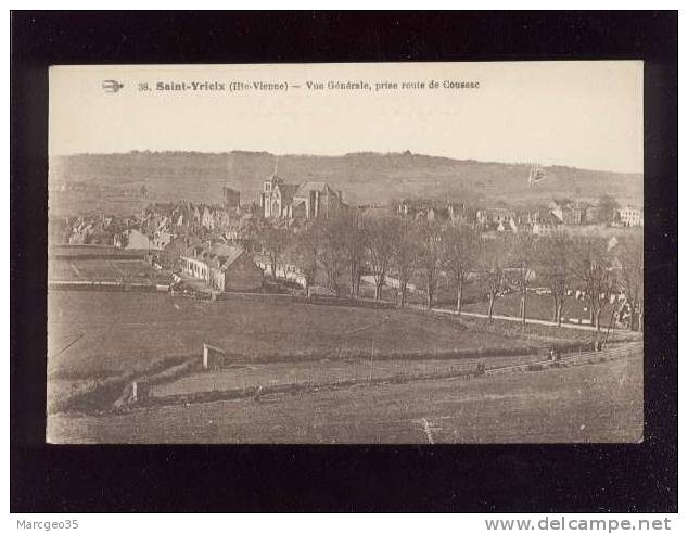 Saint Yrieix Vue Générale  édit.hirondelle N° 38 Rails Du Chemin De Fer ?  Belle Carte - Saint Yrieix La Perche