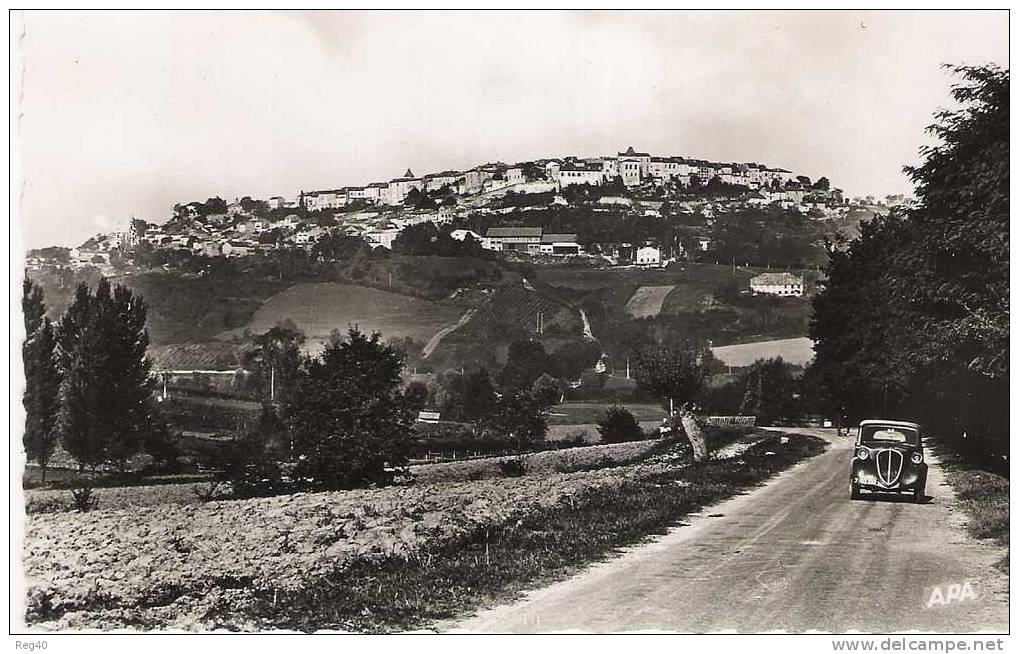 D82 - LAUZERTE  -  Vue Générale  -  Arrivée De CAZES-MONDENARD - Lauzerte