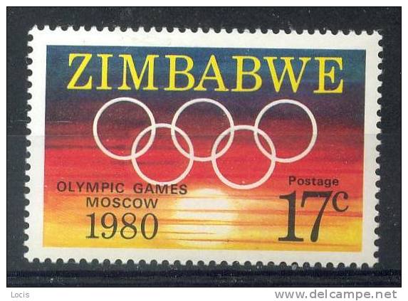 ZIMBABWE 1980 MNH** -  OLYMPIC GAME In MOSCOW - Zimbabwe (1980-...)