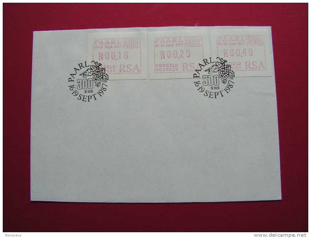 == South Africa, Cv Automaten PAARL SST 1987 - Frama Labels