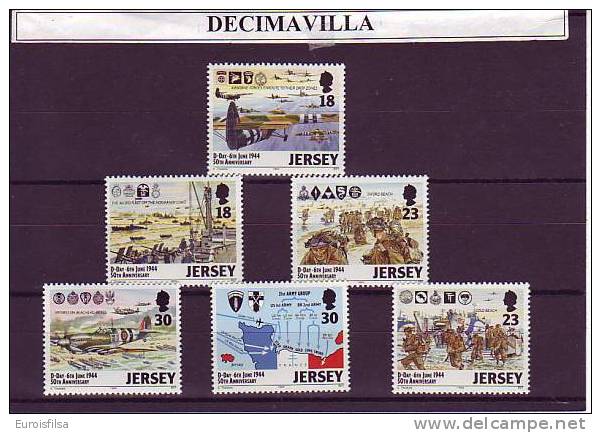 JERSEY, 1994, 653/58, AVIONES, BARCOS, II GUERRA MUNDIAL - Other (Air)