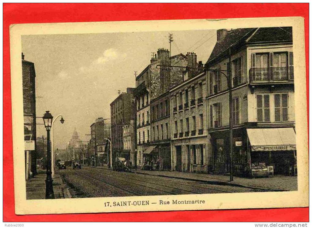 SAINT OUEN RUE MONTMARTRE EPICERIE CARTE EN BON ETAT - Saint Ouen