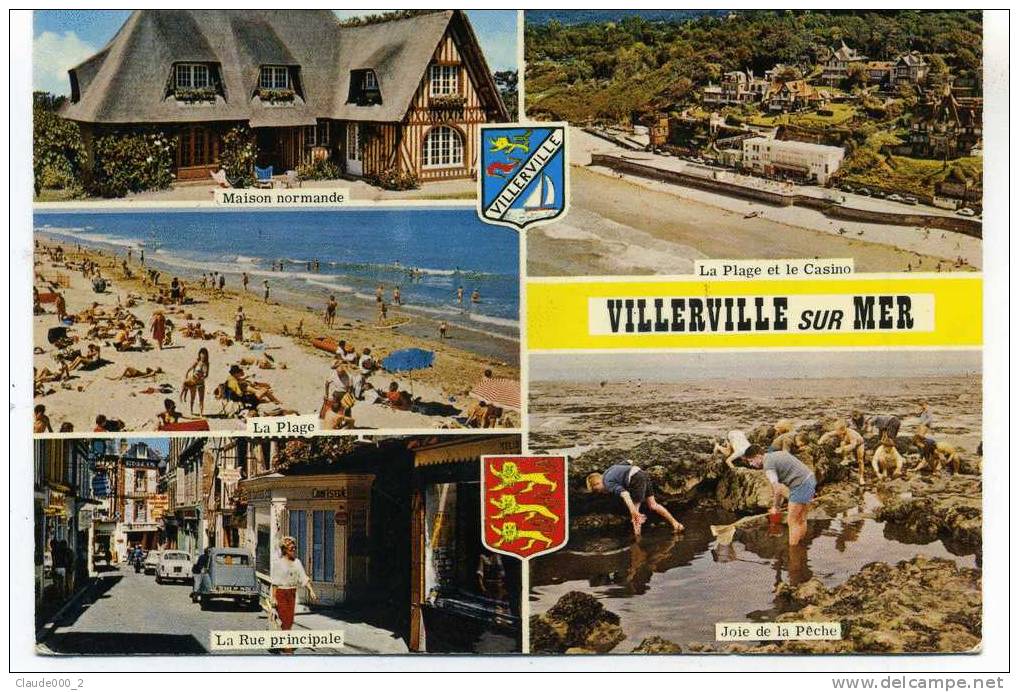 VILLERVILLE .  Diverses Vues. Animée . Voir Recto - Verso    (C413) - Villerville