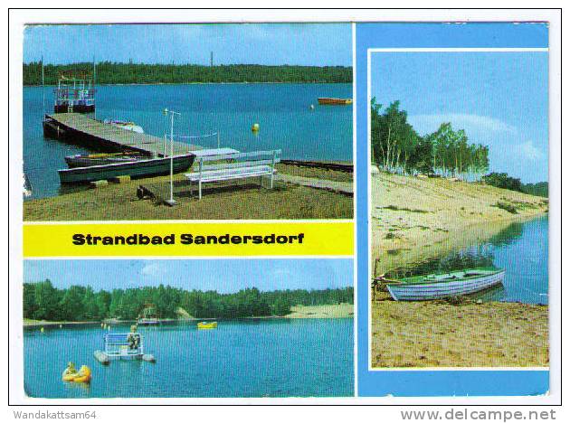 AK Strandbad Sandersdorf (Kreis Bitterfeld) 20.10.79 BITTERFELD Nach 8252 Goswig / Meisen - Bitterfeld