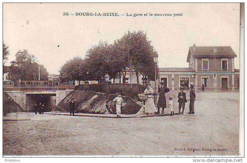 BOURG LA REINE    LA GARE ET LE NOUVEAU PONT - Bourg La Reine