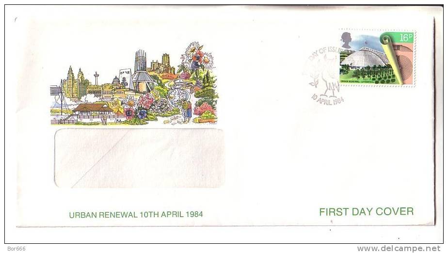 GREAT BRITAIN FDC 1984 - Urban Renewal - 1981-1990 Em. Décimales