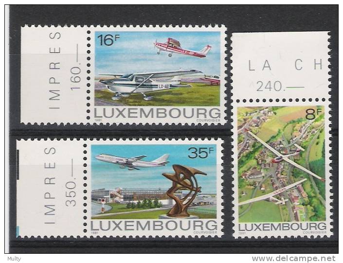 Luxemburg Y/T 987 / 989 (**) - Unused Stamps