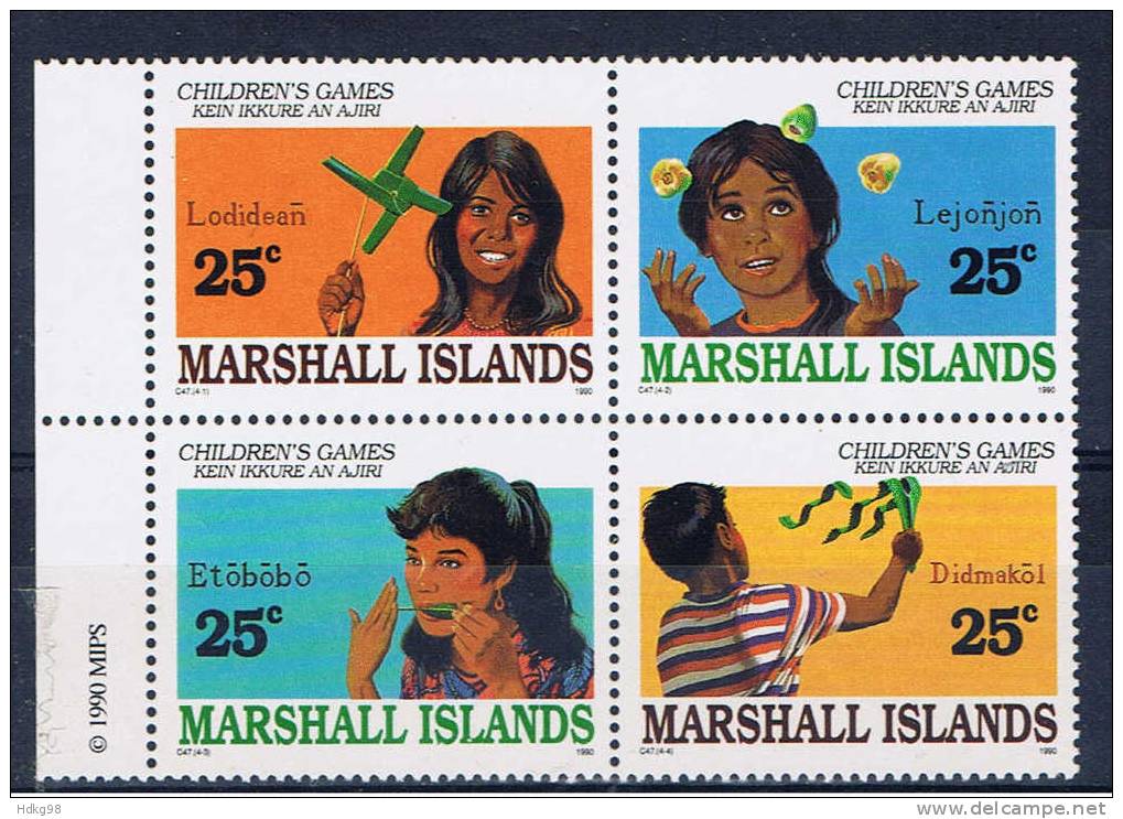 MH Marshallinseln 1990 Mi 280-83** Kinderspiele - Marshall Islands