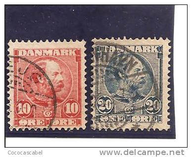Dinamarca-Denmark Yvert Nº 43-44 (usado) (o). - Oblitérés