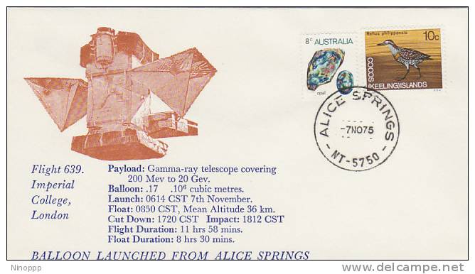 Australia-1975  Payload Flight 639 Souvenir Cover - Océanie