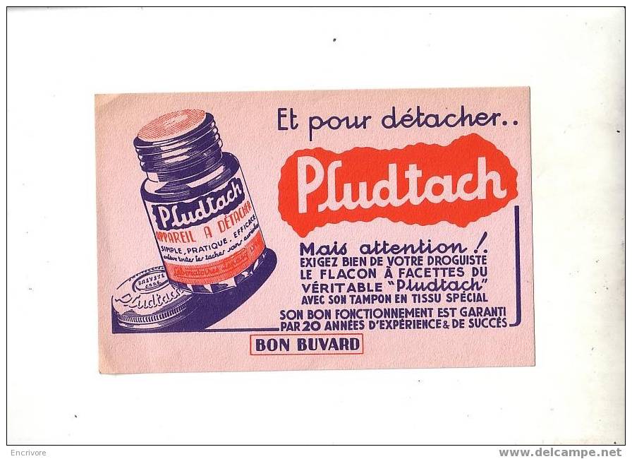 Buvard Appareil A Detacher PLUDTACH - Produits Ménagers