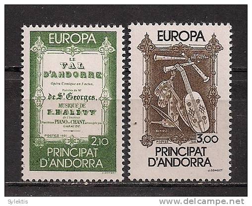 ANDORRA (FR) EUROPA CEPT 1985 SET MNH - 1985